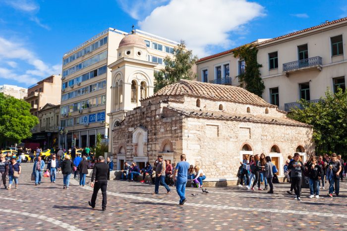 Monastiráki plein in Athene