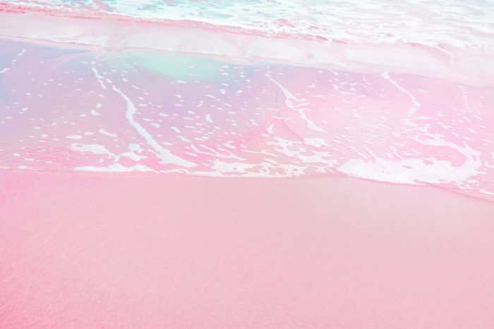 Pink Sands Beach op de Bahama's