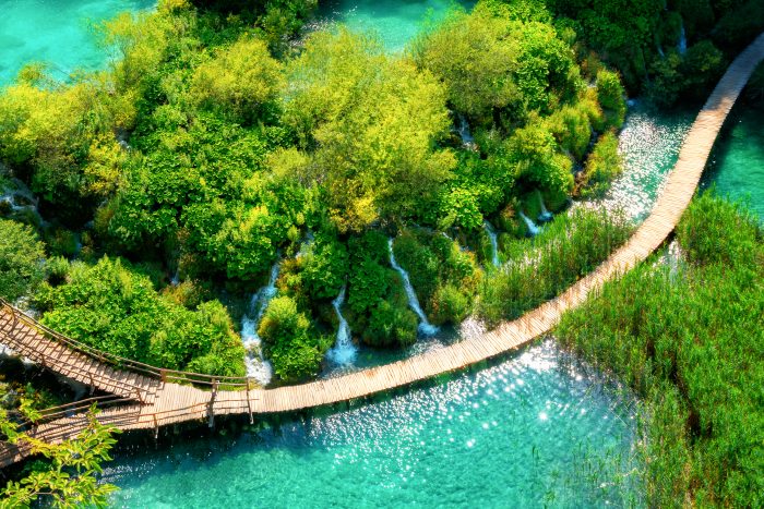 Plitvice Meren in het Nationaal Park in Kroatië
