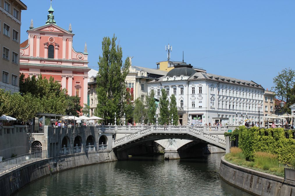 Drie Bruggen (Tromostovje) in Ljubljana