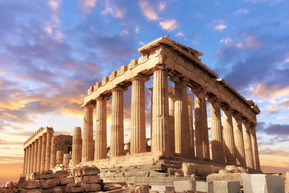 Historische Plaats - Parthenon in Athene, Griekenland