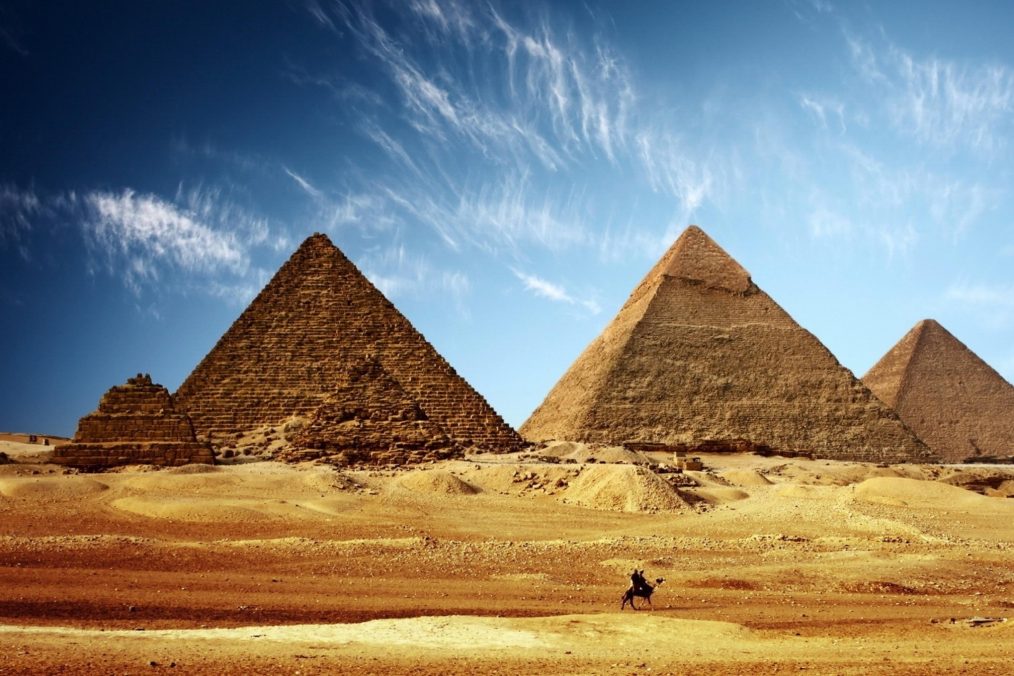 Historische Plaatsen - Piramides van Gizeh in Egypte