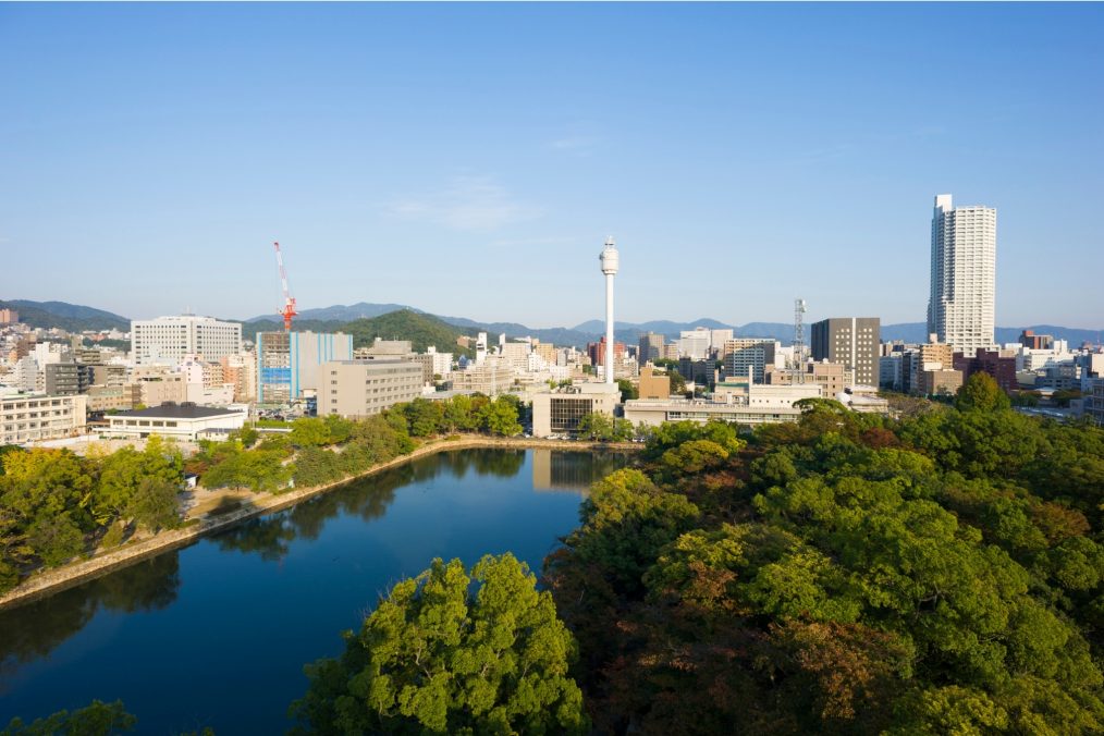 Uitzicht over Hiroshima