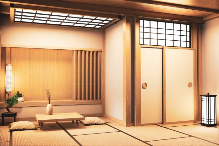 Een traditionele kamer in een Ryokan