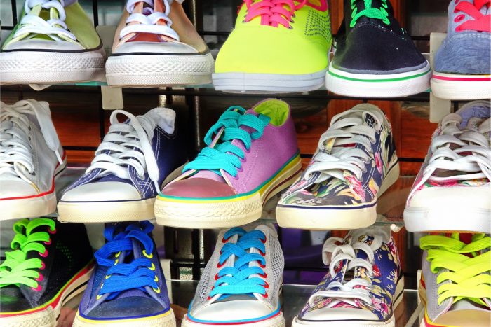 Sneakers in winkel in Shinjuku