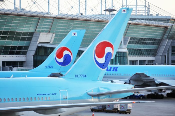 Vliegtuigen bij Incheon Airport