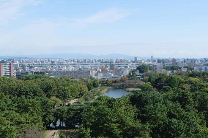 Uitzicht vanaf Nagoya Kasteel