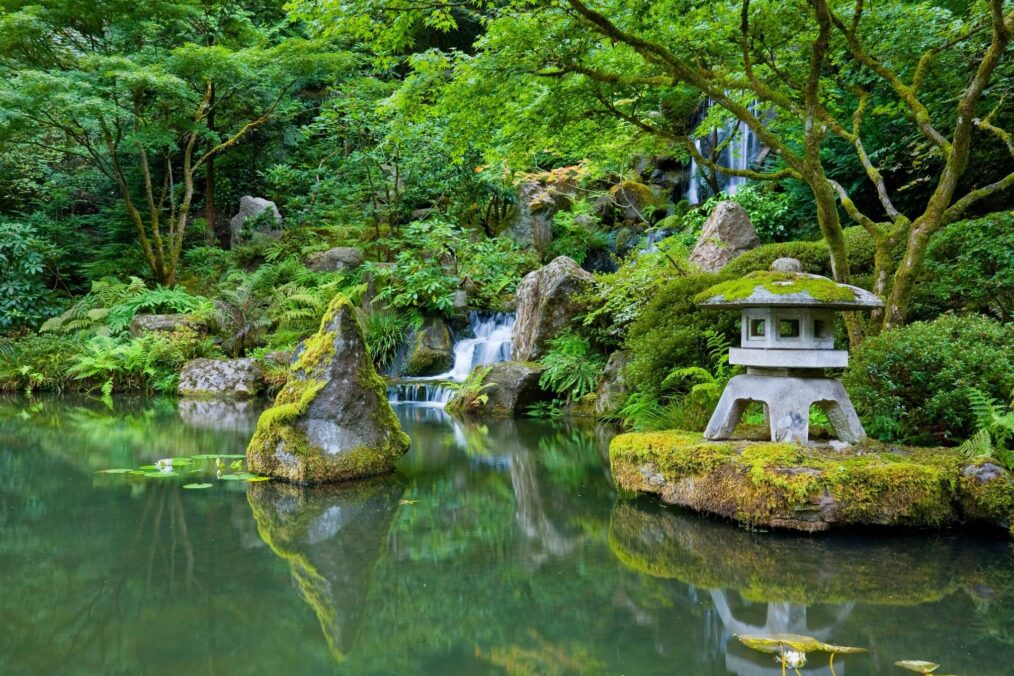 De Japanse tuin in Portland
