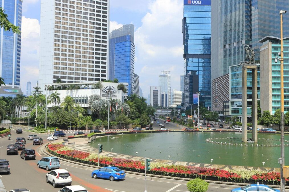 Grote rotonde in Jakarta