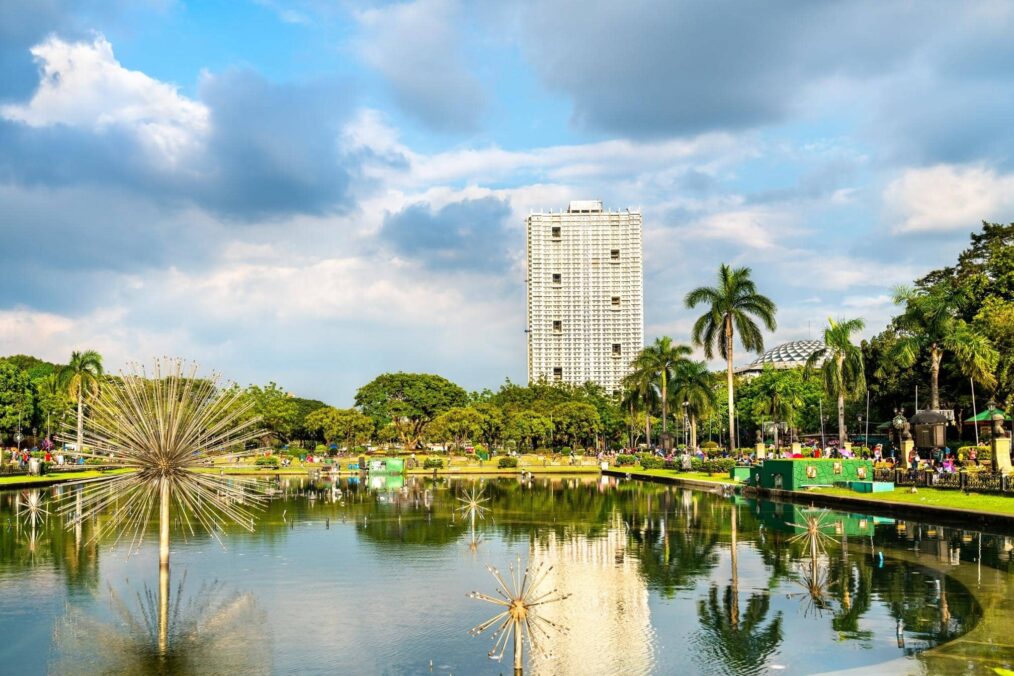 Rizal Park in Manilla