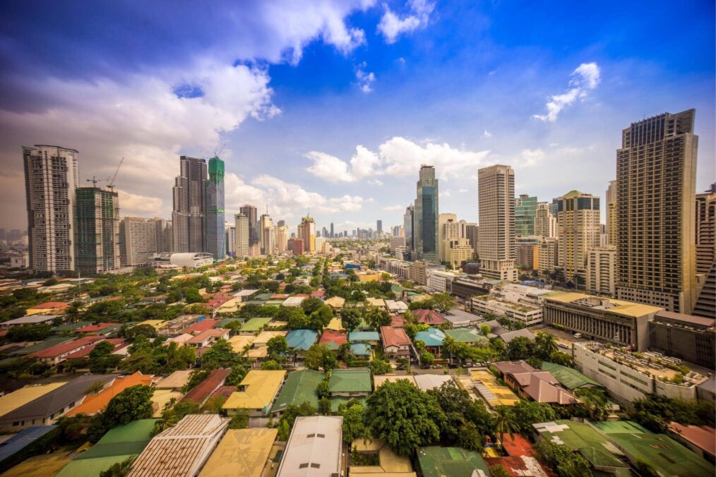 Uitzicht over Makati City in Manilla