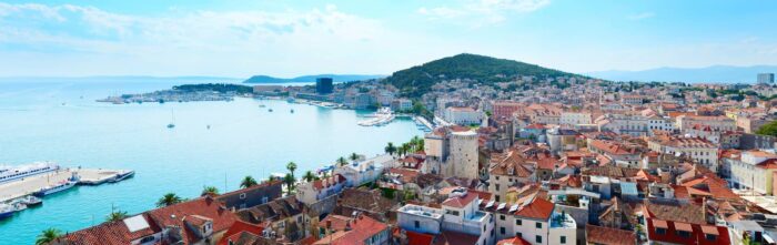 Split Hotels aan de zee en de haven