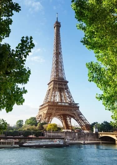 De Eiffeltoren in Parijs, Frankrijk